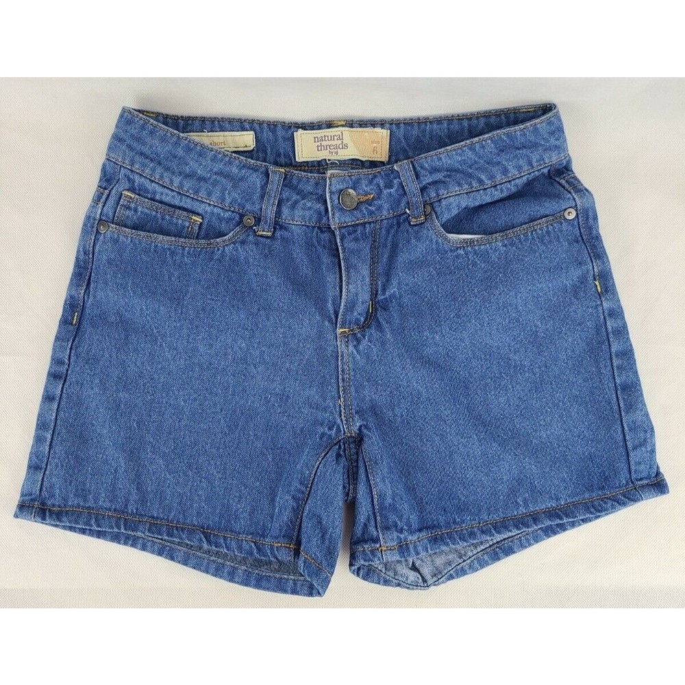 Natural Threads by NJ Women's (6) Blue Denim Shorts